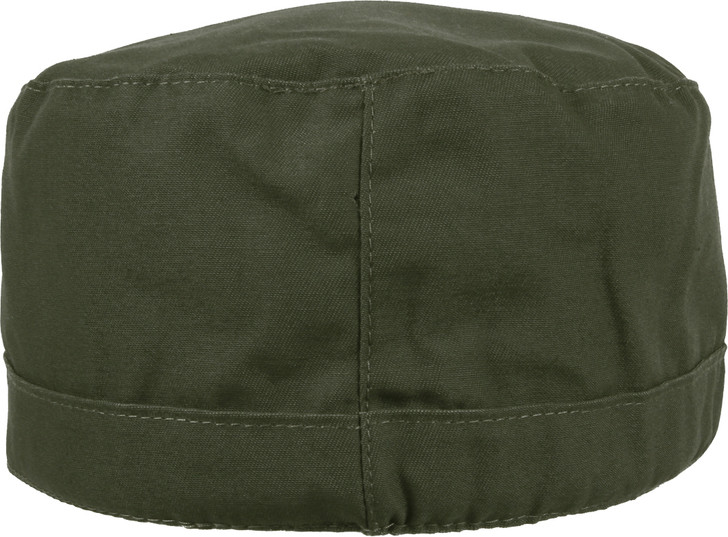 Olive Drab Fatigue Hat with Padded Ear Flaps - Tactical Fitted Winter Patrol Cap
