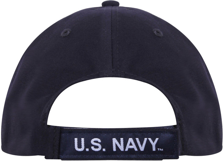 Navy Blue USN United States Navy Deluxe Adjustable Baseball Cap