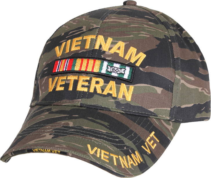 Tiger Stripe Camouflage Vietnam Veteran Military Adjustable Cap