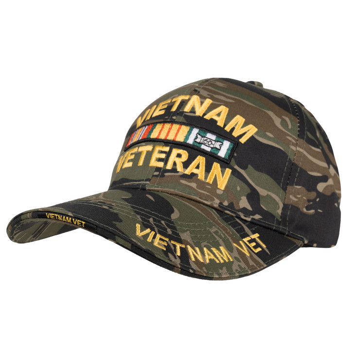 Tiger Stripe Camouflage Vietnam Veteran Military Adjustable Cap