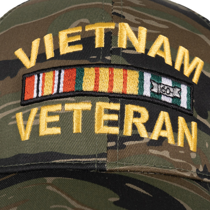 Tiger Stripe Camouflage Vietnam Veteran Military Adjustable Cap
