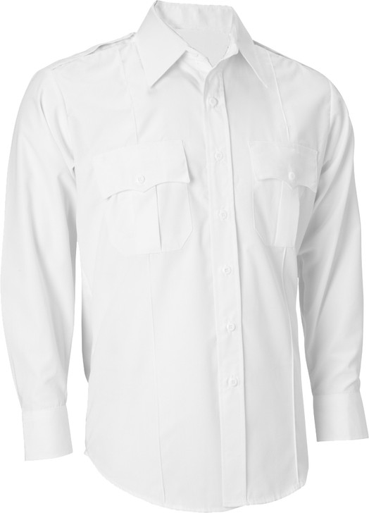 White Uniform Shirt Long Sleeve Official Officer Police Security Work