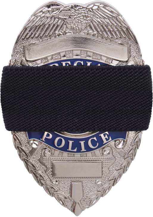 Black Elastic Police Law Enforcement Officer Badge Mourning Band