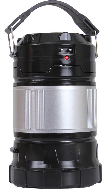 Solar Lantern Torch LED Light with Rechargeable Battery & USB Charger Emergency