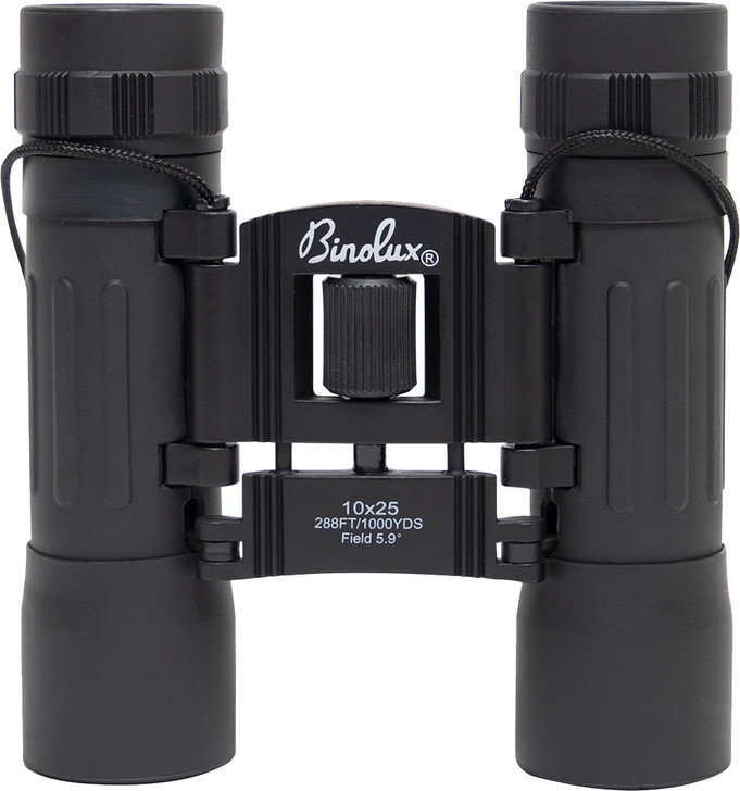 Black Military 10 x 25 MM Compact Zoom Binoculars