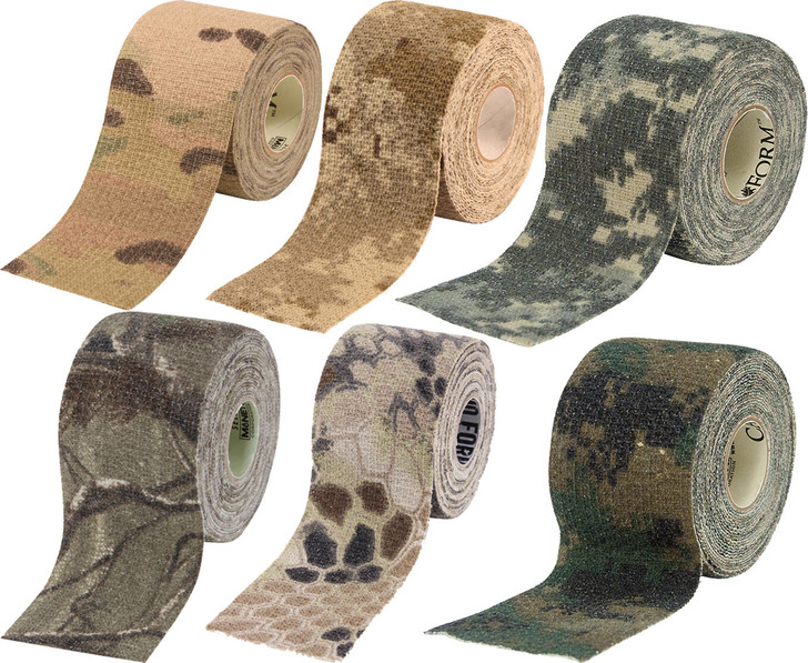 McNett Self-Clinging Form Tape Roll Camouflage Military USA Made Rifle Tape