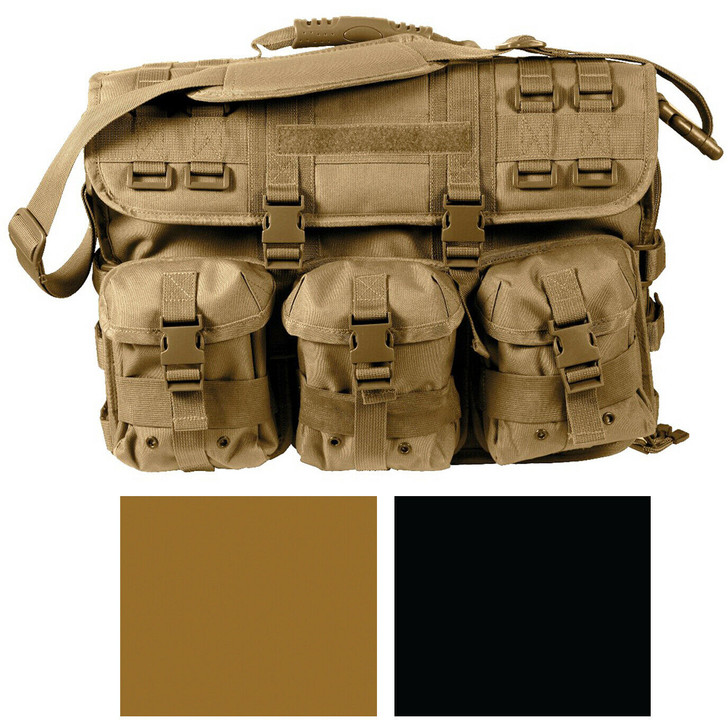 Tactical Briefcase Laptop Heavy Duty MOLLE Military Work Document Carry Case
