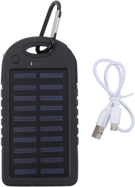 Waterproof Solar Power Bank 3.7V Lithium Battery USB Output Sun Panel