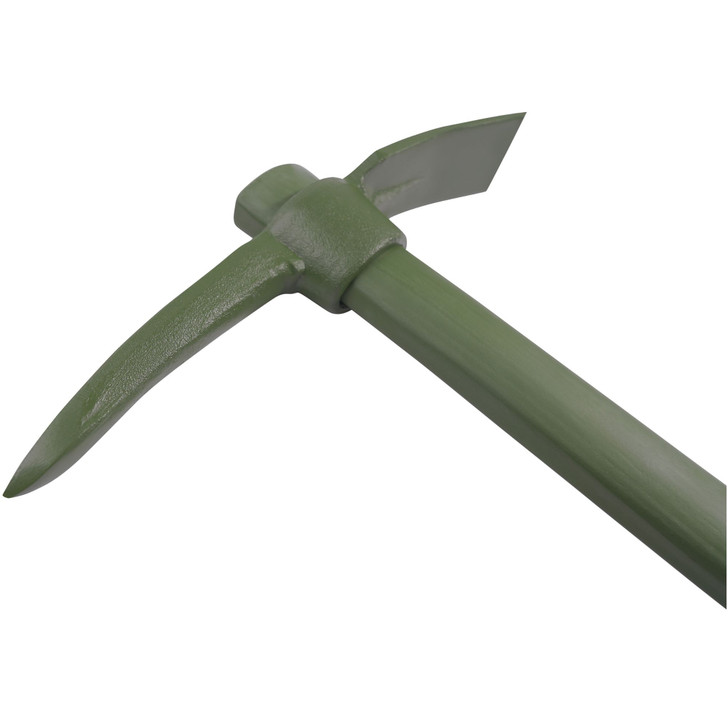 Olive Drab Military Metal Pick Mattock w/ Wood Handle