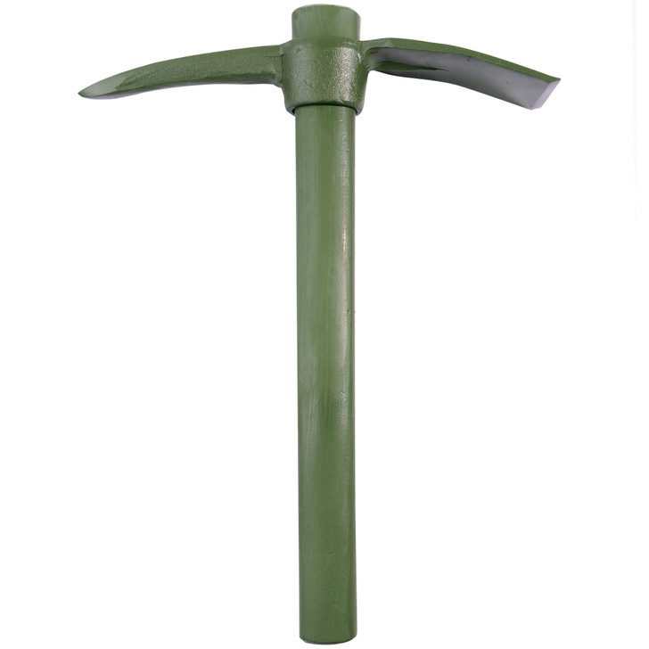 Olive Drab Military Metal Pick Mattock w/ Wood Handle