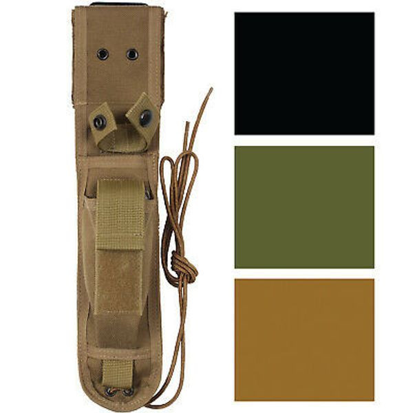 Tactical Knife Sheath 7", Blade Cover Nylon Case Snap Closure Military Camo Army