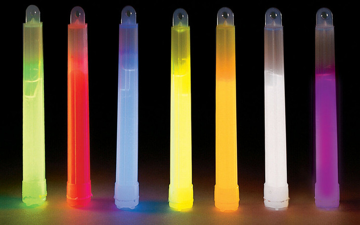 4 Pack Light Stick 6" High Intensity Glow In The Dark Chemical Emergency Camping