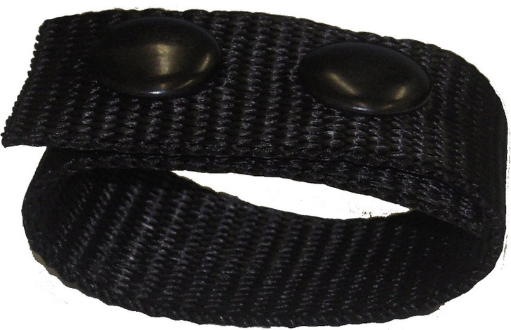 4 Pack Black Tactical Belt Keepers Dual Snap Closure Law Enforcement Police Duty