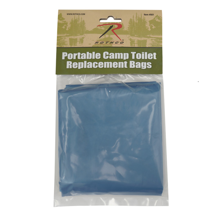 Portable Camp Toilet Replacement Bags – 10-Pack Disposable Waste Bags for Outdoor & Camping Toilets