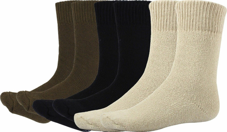 Heavyweight Thermal Boot Socks – Thick Cold Weather Military Issue Winter Socks, US Made - Size: 10-14 (1 Pair)