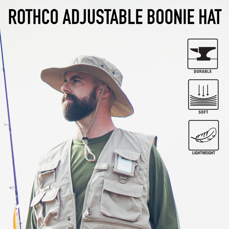 Adjustable Boonie Hat Tactical Jungle Bucket Fishing Sun Wide Brim One Size Cap