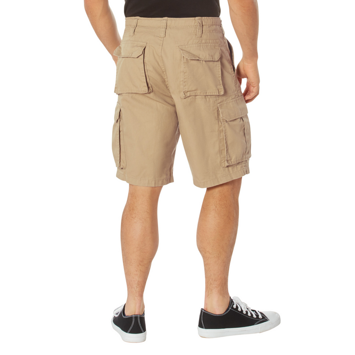 Vintage Camo Cargo Shorts, Military Paratrooper Camouflage Tactical Army