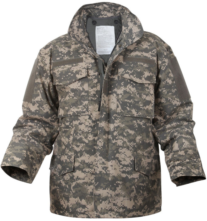 ACU Digital Camo M-65 Field Coat Army M65 Jacket w/ Jacket Liner