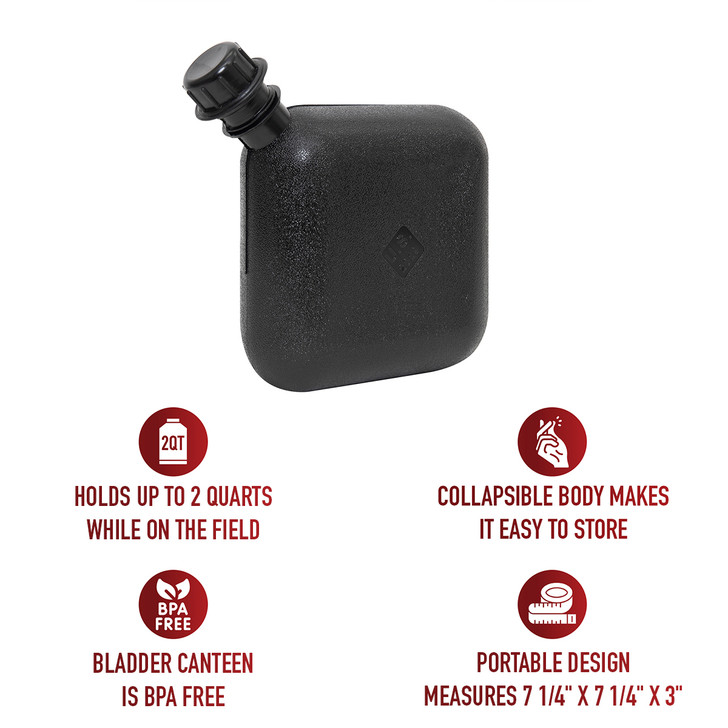 2 Quart Bladder Canteen Large US Made Army Military Camping Travel Hiking Camper