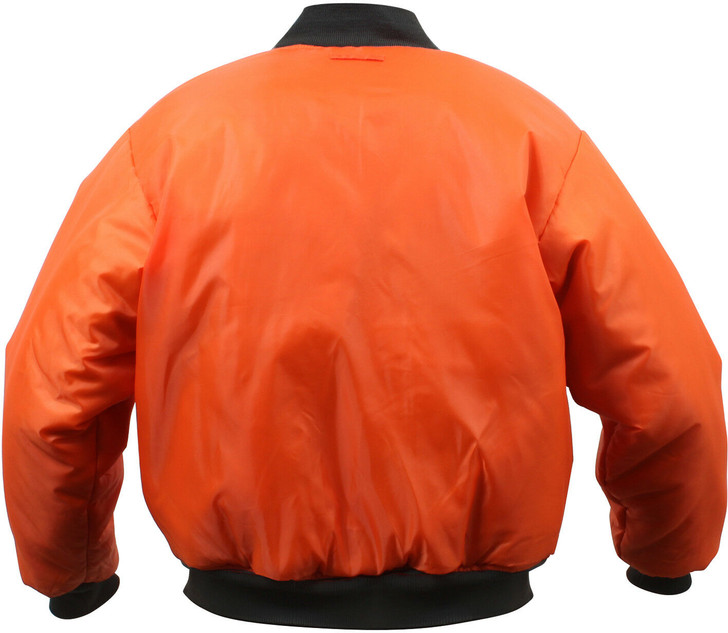 Black Military Air Force MA-1 Reversible Bomber Coat Flight Jacket