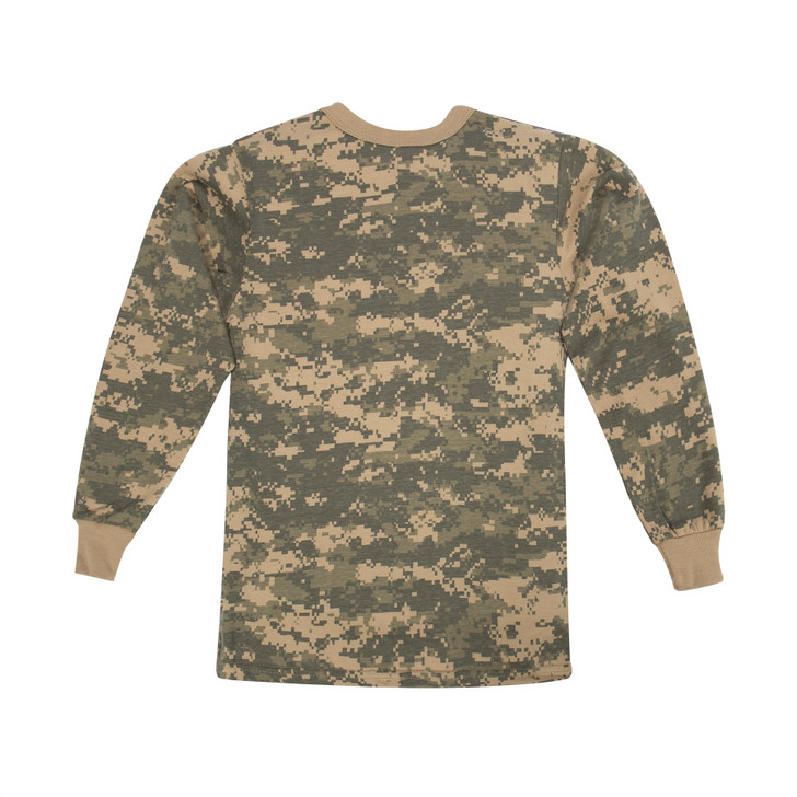 Kids Camo Long Sleeve T-Shirt Military Camouflage Tactical Boys Girls Army Tee