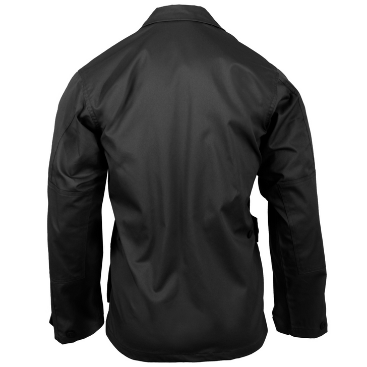 Black Tactical BDU Shirt Coat Solid Uniform Army Long Sleeve Military Fatigues