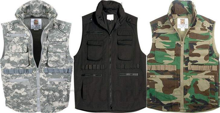 Kids Camo Ranger Vest Multi Pocket Military Tactical Army Hiking Fishing Travel