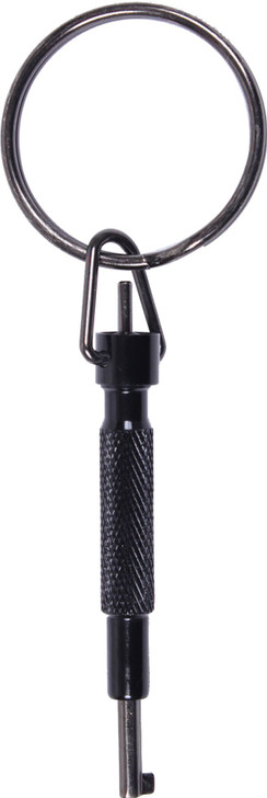 Black 3" Swivel Handcuff Key With Split Ring