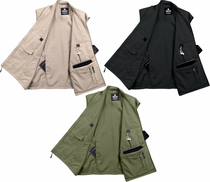 Tactical Travel Vest Concealed Carry Undercover Discreet Secret 11 Pockets Cargo Vest