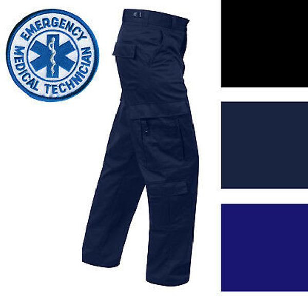 Tactical 9 Pocket EMT EMS Uniform Cargo Pants Paramedic Medic Work Duty Trousers