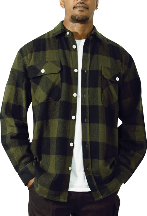 Olive Drab Plaid