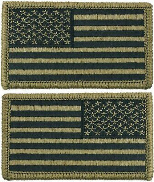 OCP US Flag Patch Hook Back 1 3/16" X 3 1/4" Military Army Camo Uniform Scorpion