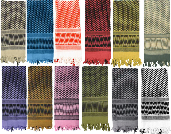 Heavyweight Cotton Shemagh Deluxe Keffiyeh Military Head Scarf Yashamagh 42" x 42"