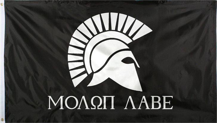 Molon Labe Flag Spartan Helmet Come & Take Them Outdoor Grommet Flag