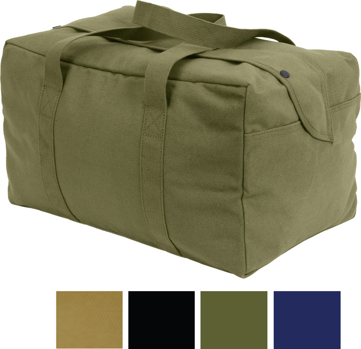 Canvas Small Cargo Bag Mini Parachute Hand Carry Duffle Military Tactical Tote