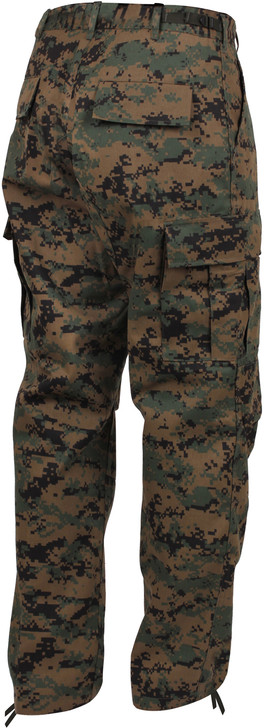 Woodland Digital Camouflage Military BDU Cargo Bottom Fatigue Trouser Camo Pants