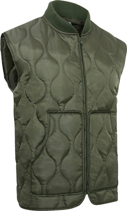 Quilted Woobie Vest Lightweight Poncho Liner Inspired Zip Up Sleeveless Outdoorsman Vest