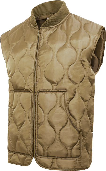 Quilted Woobie Vest Lightweight Poncho Liner Inspired Zip Up Sleeveless Outdoorsman Vest