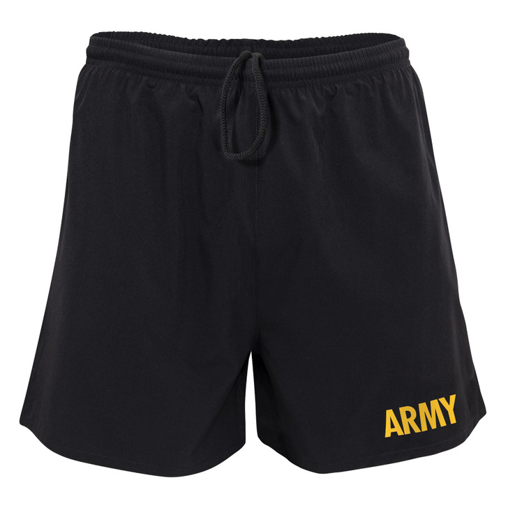 Black US Army PT Compression Shorts APFU Physical Training Work Out Running Gym