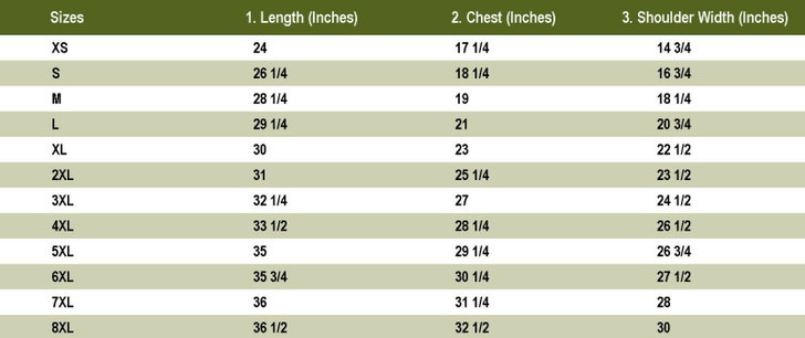Mens USMC Cotton Graphic T-Shirt Eagle Globe & Anchor Patriotic USA Shirt Size Chart