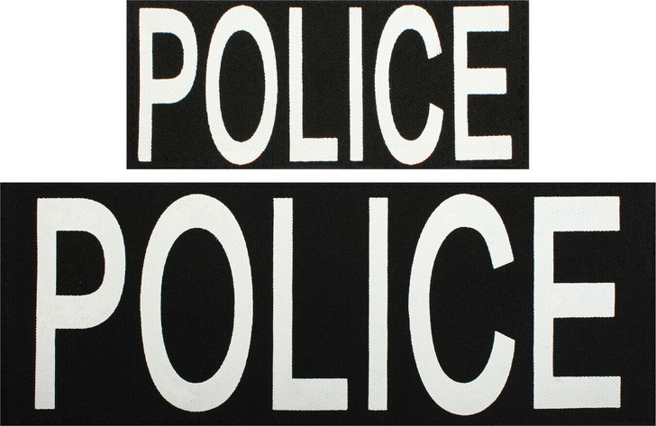 Police Patches Set - Hook Back for Vests or Jackets