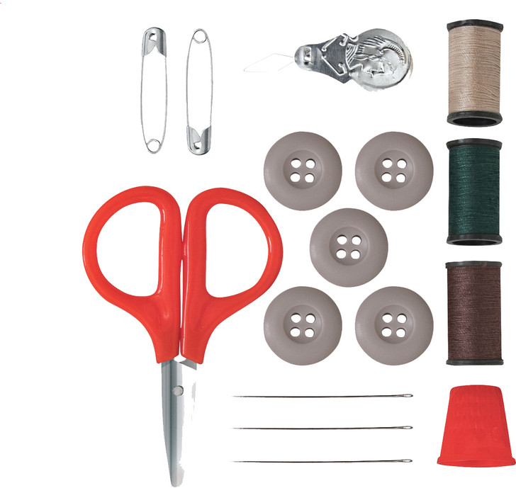 Sewing Repair Kit with MOLLE Pouch for Khaki BDU Shirt Pants