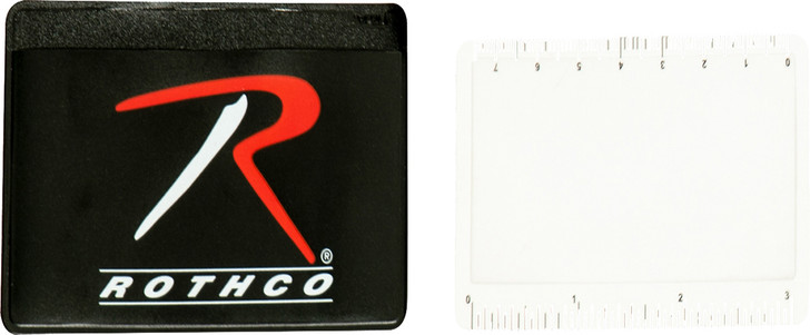 Rothco Portable Survival Magnifying Card & Ruler Wallet Size