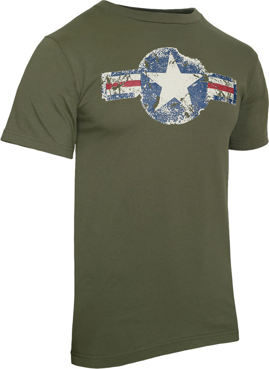 Rothco T-Shirt/Vintage Air Corps, Olive Drab/XX-Large