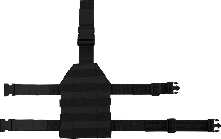 Black Drop Leg MOLLE Panel Tactical Duty Belt Attachment Leg Strap for Gun Holster