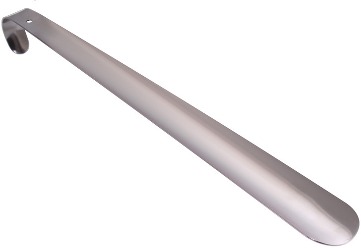 ARMYU Metal Shoe Horn 16.5" Long Shoehorn Boot Remover Dressing Aid Helping Tool with Handle & Hang Chain