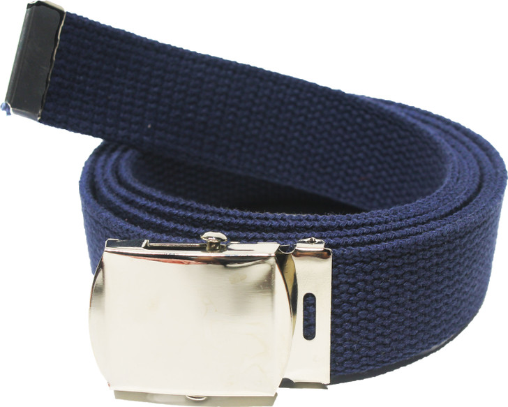 ARMYU Army Web Belt 100% Cotton Canvas Military Color Belts 54" Long