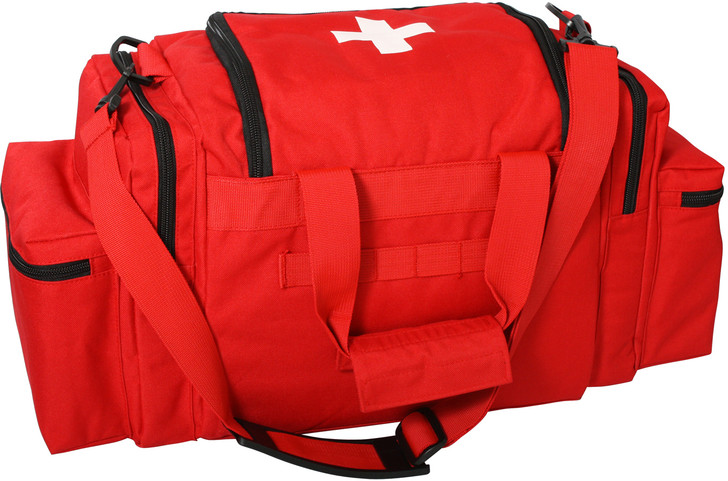 Army Universe Red EMT EMS White Cross Starter Beginners Trauma Field Medics Carry Shoulder Bag + Pin