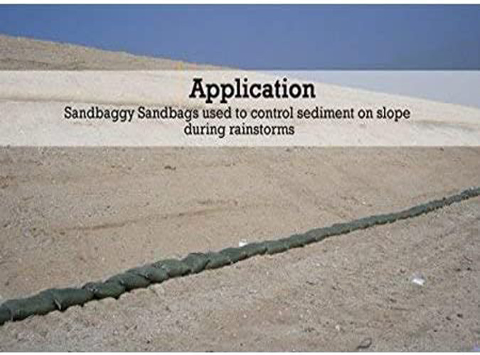 Polypropylene Olive Drab Rugged Sandbag, 14 Inches by 26 Inches, Pack of 15