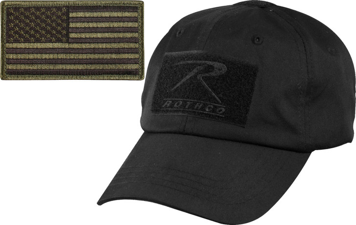 Special Force Tactical CAP HAT Removable Patch BLACK